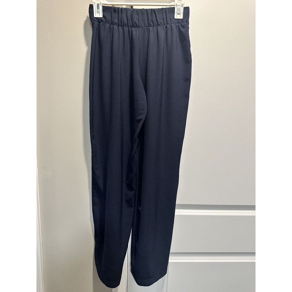 ZARA trafaluc navy blue pants small